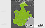 Physical 3D Map of Tianjin, darken, desaturated