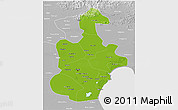 Physical 3D Map of Tianjin, lighten, desaturated