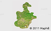 Satellite 3D Map of Tianjin, cropped outside