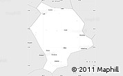 Silver Style Simple Map of Baodi