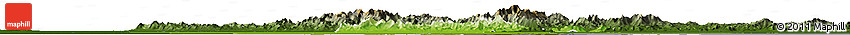 Physical Horizon Map of Tianjin, darken