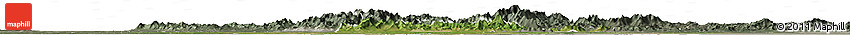 Satellite Horizon Map of Tianjin, semi-desaturated