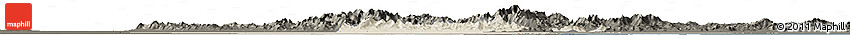 Shaded Relief Horizon Map of Tianjin, darken Shaded Relief Horizon Map of Tianjin, darken