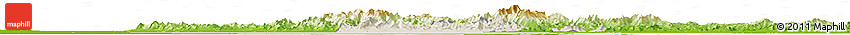 Shaded Relief Horizon Map of Tianjin, physical outside Shaded Relief Horizon Map of Tianjin, physical outside