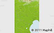 Physical Map of Tianjin