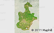 Satellite Map of Tianjin, lighten