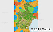 Satellite Map of Tianjin, political outside