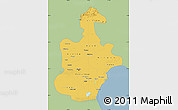 Savanna Style Map of Tianjin, single color outside