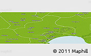 Physical Panoramic Map of Ninghe