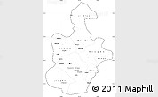 Blank Simple Map of Tianjin, cropped outside