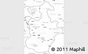 Blank Simple Map of Tianjin