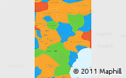 Political Simple Map of Tianjin