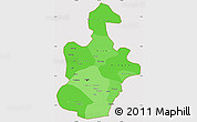 Political Shades Simple Map of Tianjin, cropped outside