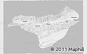 Gray 3D Map of Akqi, single color outside