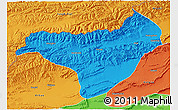 Political 3D Map of Akqi