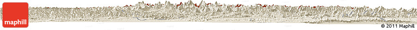 Shaded Relief Horizon Map of Akqi