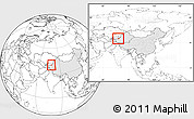 Blank Location Map of Akqi, highlighted country, within the entire country