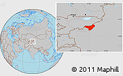 Gray Location Map of Akqi