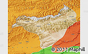 Satellite Map of Akqi, political outside