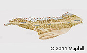 Satellite Panoramic Map of Akqi, cropped outside