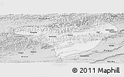 Silver Style Panoramic Map of Akqi