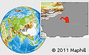 Physical Location Map of Aksu, highlighted country, highlighted parent region