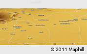 Physical Panoramic Map of Aksu
