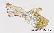 Satellite 3D Map of Akto, cropped outside