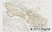 Shaded Relief 3D Map of Akto, lighten