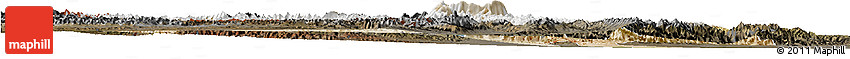 Satellite Horizon Map of Akto, darken