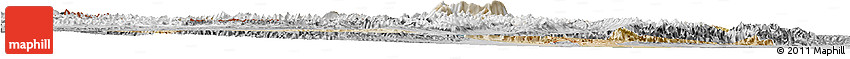 Satellite Horizon Map of Akto, desaturated