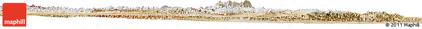 Satellite Horizon Map of Akto