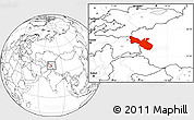 Blank Location Map of Akto