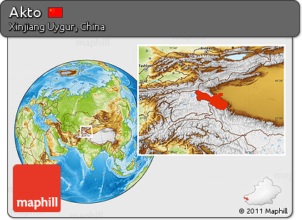 Physical Location Map of Akto