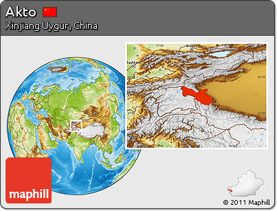 Physical Location Map of Akto