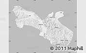 Gray Map of Akto, single color outside