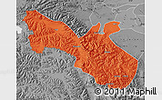 Political Map of Akto, desaturated