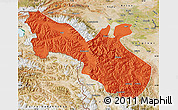 Political Map of Akto, satellite outside