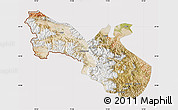 Satellite Map of Akto, cropped outside