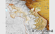 Satellite Map of Akto, physical outside