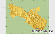 Savanna Style Map of Akto, single color outside