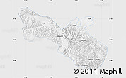 Silver Style Map of Akto, single color outside