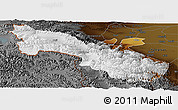 Physical Panoramic Map of Akto, darken
