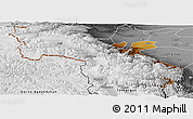 Physical Panoramic Map of Akto, desaturated