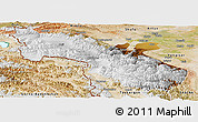 Physical Panoramic Map of Akto, satellite outside