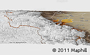 Physical Panoramic Map of Akto, semi-desaturated