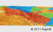 Political Panoramic Map of Akto
