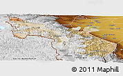 Satellite Panoramic Map of Akto, physical outside