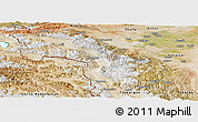 Satellite Panoramic Map of Akto