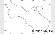 Blank Simple Map of Akto, cropped outside, no labels